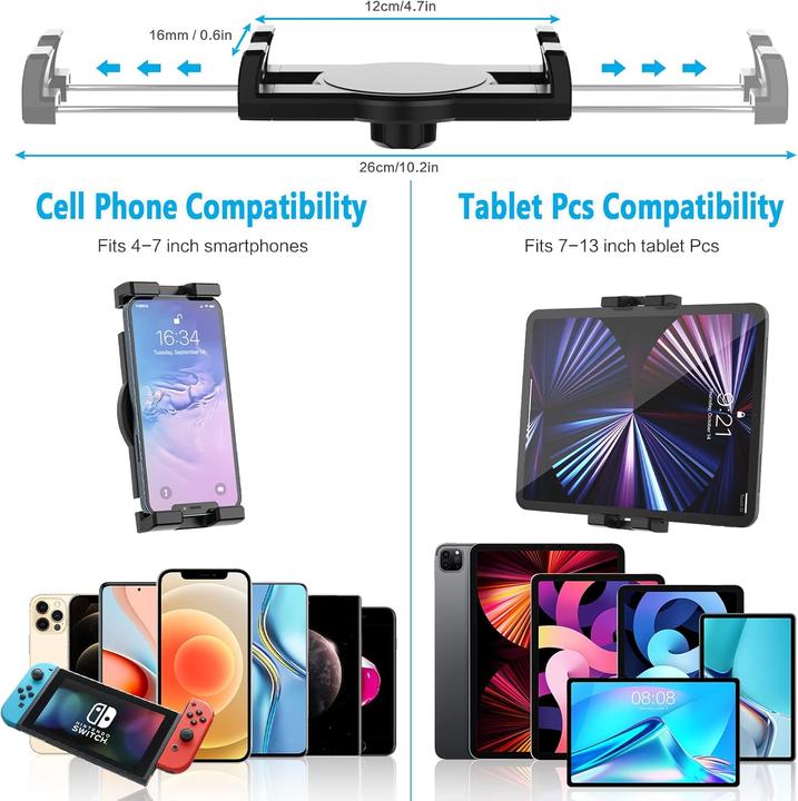 Image du produit Oilcan KFZ Clip Handy- und Tablethalterung für Auto (4-12,9 Zoll)