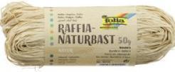 Actual product image Folia Bringmann Natural Bast Raffia 50g Roe Brown (Gift ribbon, 1 x)