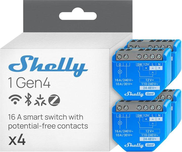 Actual product image Shelly 1 Gen4 (Switch actuator)