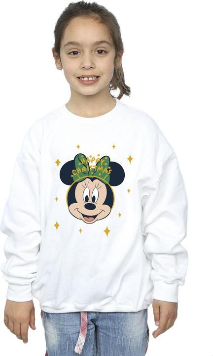 Actual product image Disney Girls Minnie Mouse Happy Christmas Sweatshirt (140, 146)