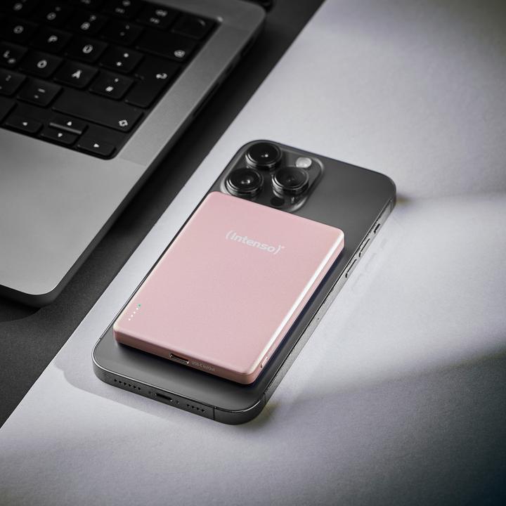 Produktbild Intenso Magn. Wireless Powerbank MW5000 5000 mAh Rosé (5000 mAh, 20 W, 19.25 Wh)
