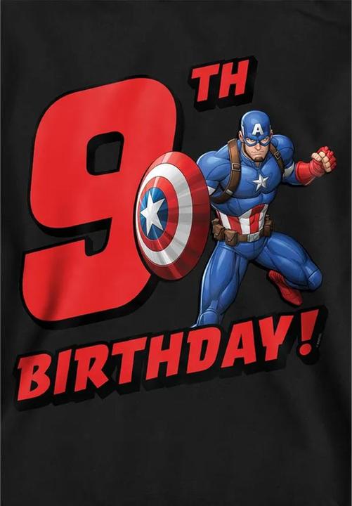 Produktbild Captain America Kapuzenpullover Zum Überziehen 9 Geburtstag (128)