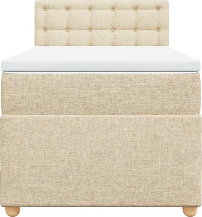 Produktbild VidaXL Bo x springbett mit Matratze 90 x 200 cm Stoff (90 x 200 cm, 90 x 200 cm)