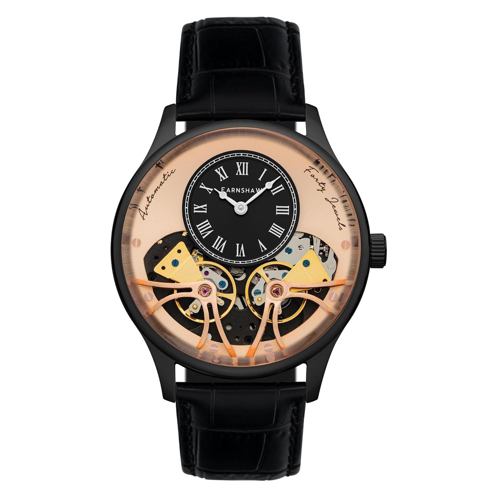 Thomas Earnshaw, Armbanduhr, Es-8179-0D Scientists Faraday 44mm, Schwarz, (Analoguhr, 44 mm)