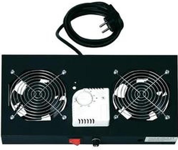 Produktbild Digitus Einschublüfter, 2 Lüfter, SW