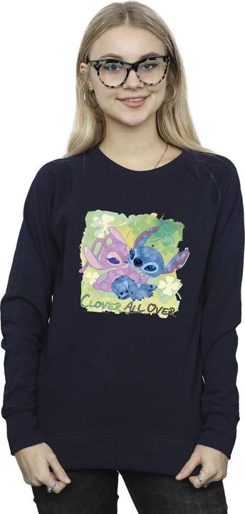 Produktbild Disney Lilo And Stitch St Patrick's Day Clover Sweatshirt (XL)