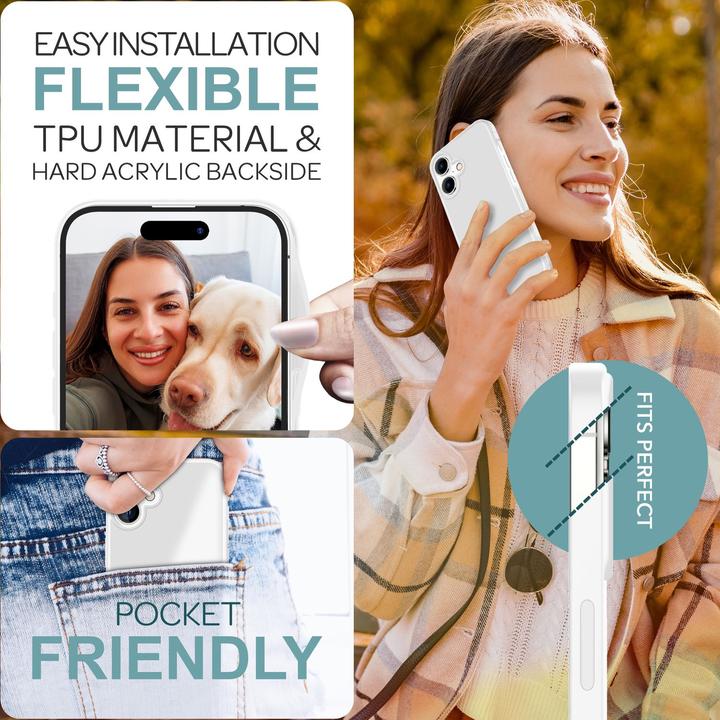 Produktbild Nalia Matte Hybrid Hülle Semi-Transparent (Apple iPhone 16)