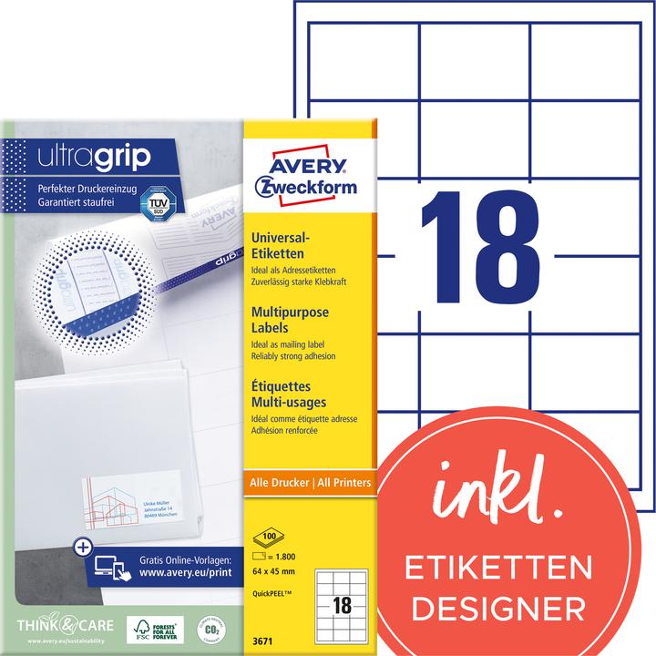Productafbeelding Avery Universele etiketten