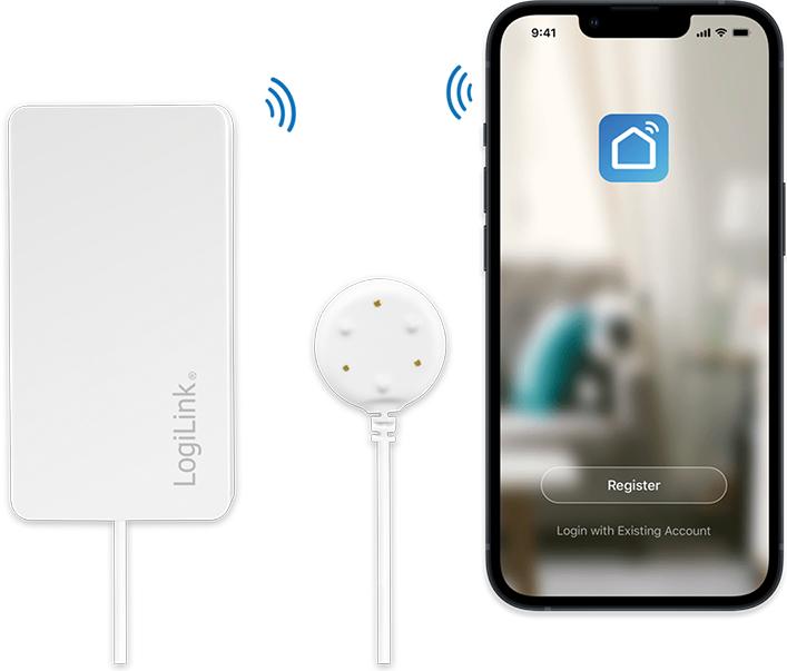 Actual product image LogiLink Smart Home Wi-Fi Water Sensor