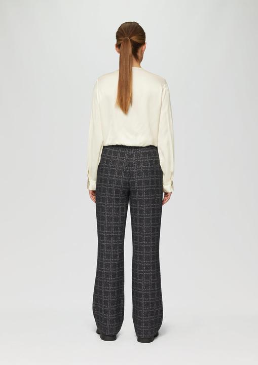 Produktbild S.Oliver Hose Karierte Hose mit Glitzergarn und Elastikbund (36)