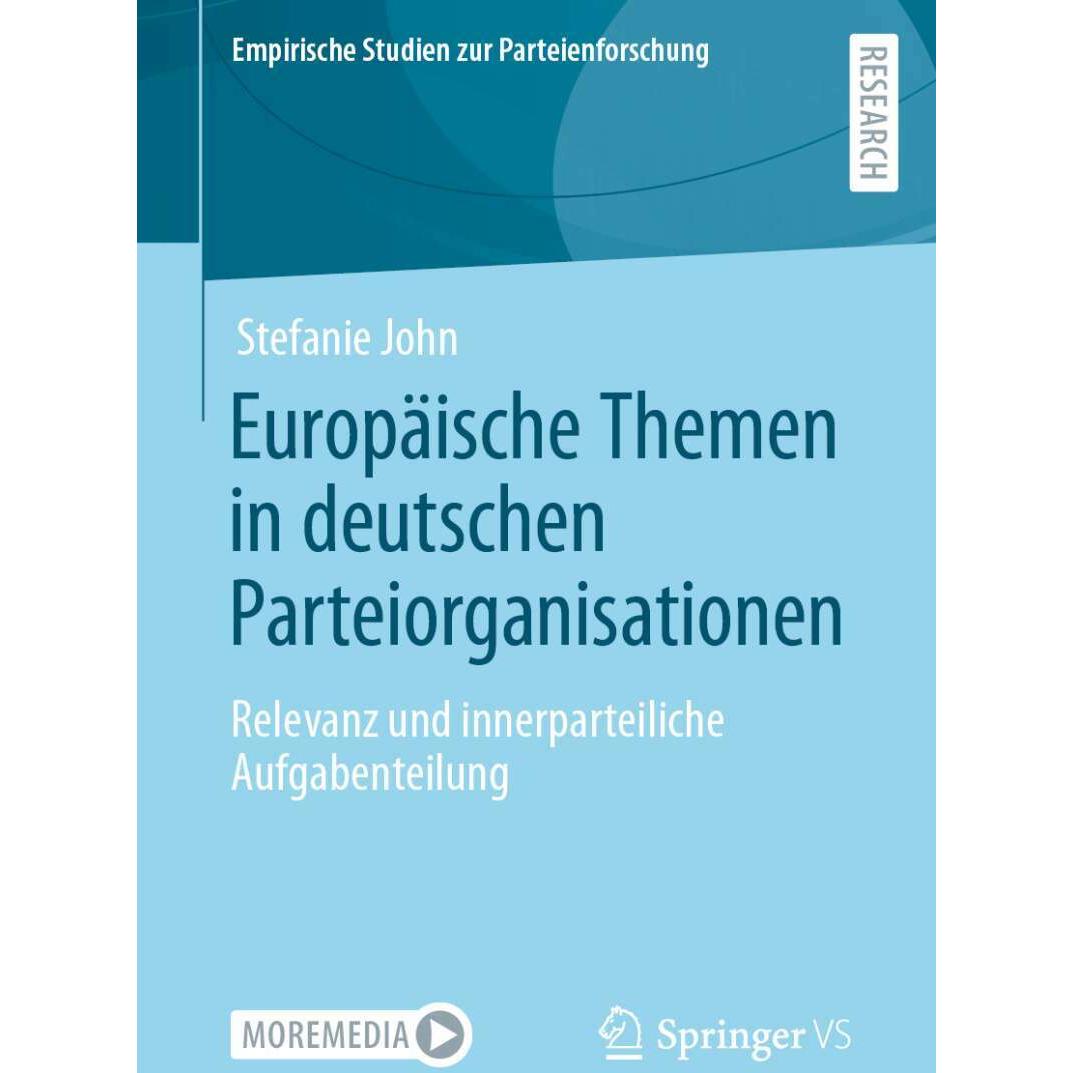 Europäische Themen in deutschen Parteiorganisationen, Fachbücher von Stefanie John