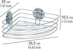 Produktbild Wenko Eckablage (20 x 23.50 x 10.50 cm)