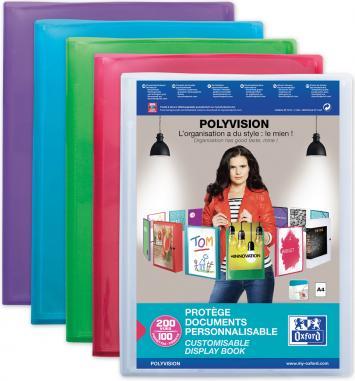 Produktbild Elba Präsentations-Sichtbuch POLYVISION, 100 Hüllen DIN A4, aus PP, 0,7 mm, transparent, mit Sichttasche (A4, 8 x)