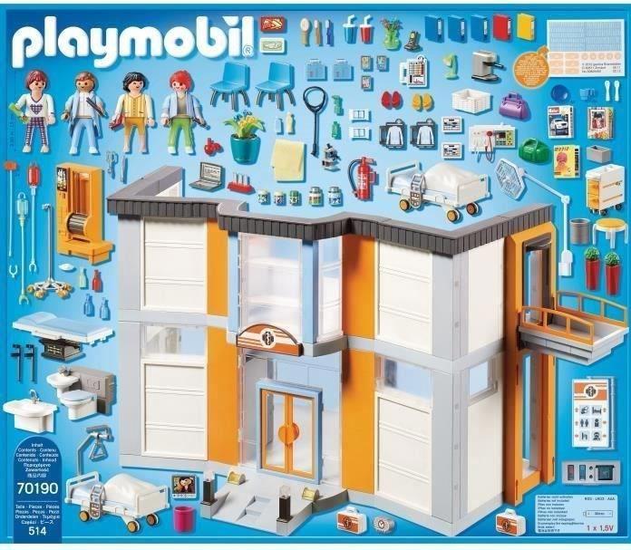 Actual product image Playmobil Large hospital with facilities (70190, Playmobil City Life)