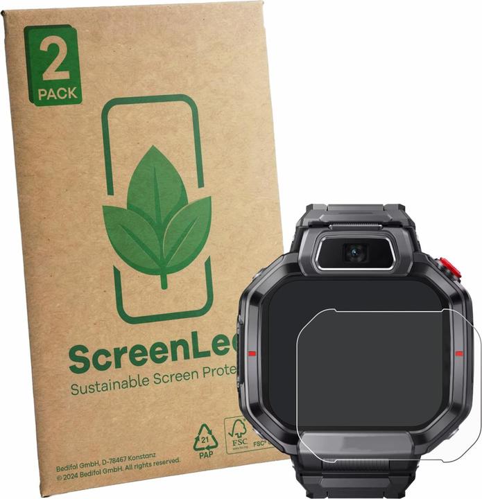 Produktbild ScreenLeaf Schutzfolie für Huawei Watch Kids X1 Pro nachhaltiger Displayschutz Display Schutz Folie Klar