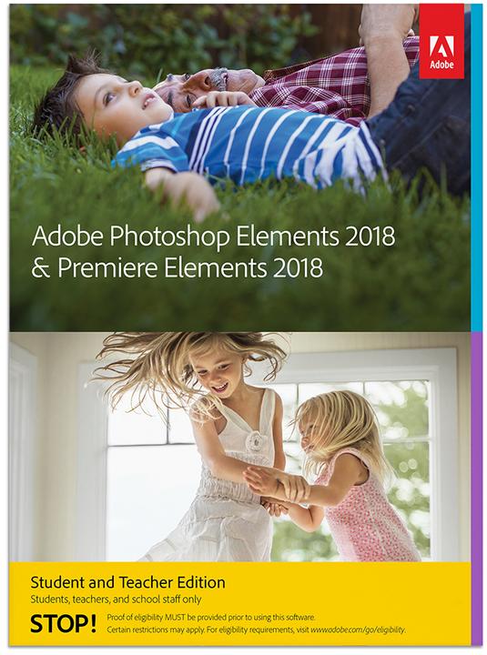 Image du produit Adobe Photoshop & Premiere Elements 2018 EDU (1 Utilisateur, Illimité)