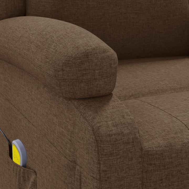 Immagine prodotto vidaXL Poltrona massaggiante Poltrona TV Poltrona relax Poltrona reclinabile Tessuto marrone