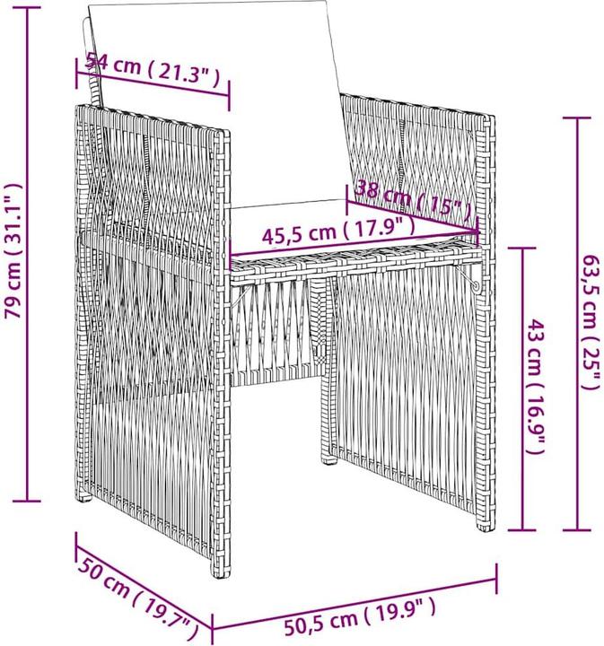 Produktbild vidaXL Gartenstuhl