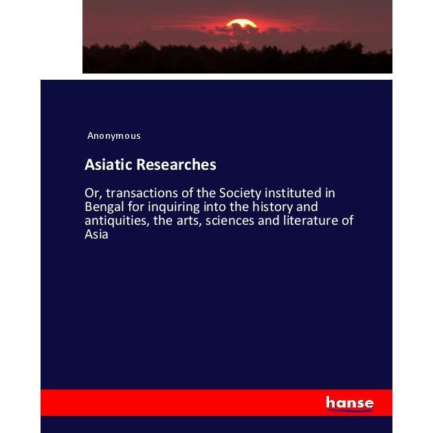 Asiatic Researches, Fachbücher von James Payn