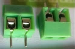 Image du produit KEFA Bloc de jonction pour C.I. avec raccordement à vis 5mm 2Pin vert