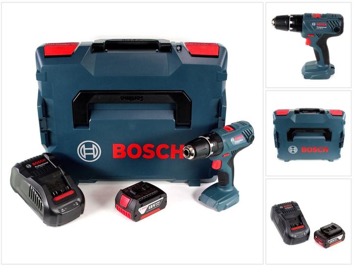 Produktbild Bosch Professional GSB 18V-21 Akku Schlagbohrschrauber 18V 55Nm + 1x Akku 3,0Ah + Ladegerät + L-Boxx (Akkubetrieb)