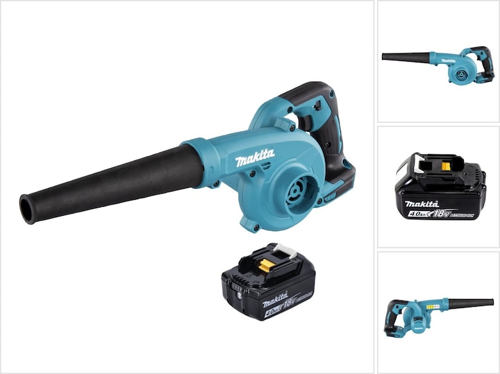 Actual product image Makita DUB 185 M1 Battery leaf blower 18 V + 1x battery 4.0 Ah - without charger (Rechargeable battery operated, Leaf blower)