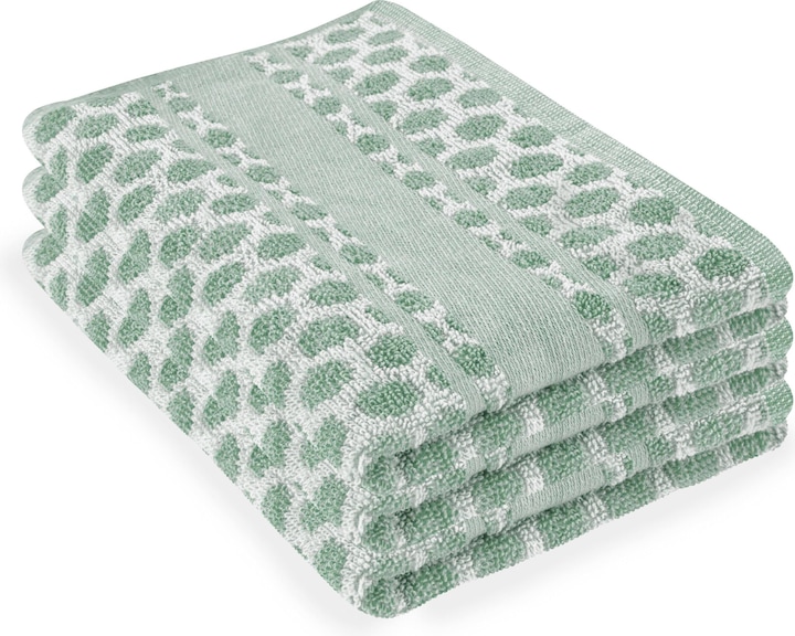Actual product image Aspero 3 terry cotton tea towels (50 x 70 cm)