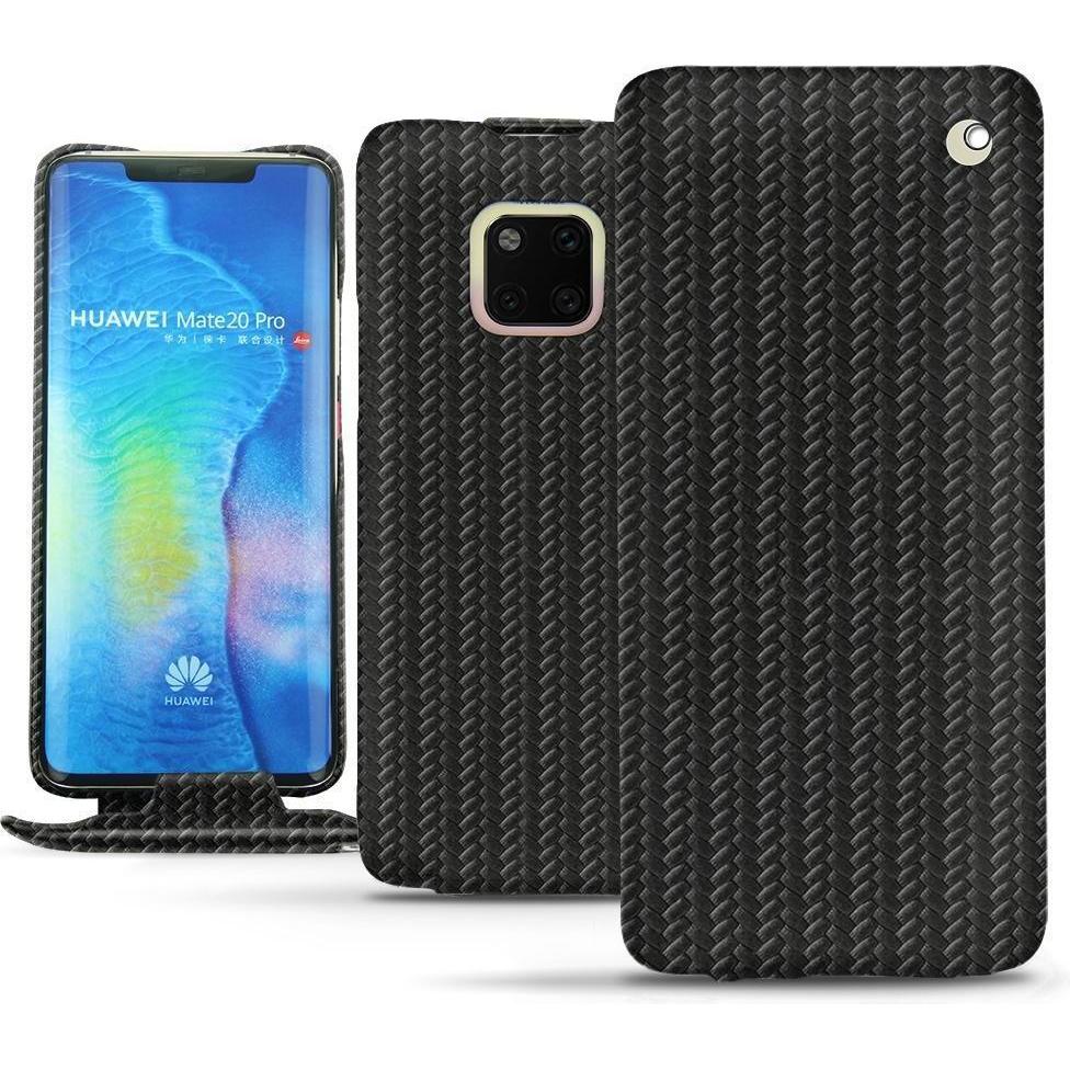 Noreve Lederschutzhülle vertikal (Huawei Mate 20 Pro), Smartphone Hülle, Schwarz