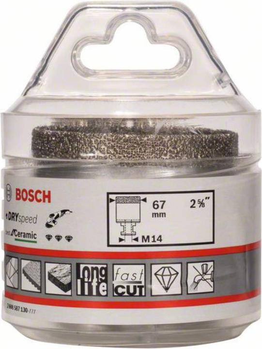 Produktbild Bosch Professional Zubehör PRO Core Cutter dry, 67 x 35 x 22,23 mm (67 mm)