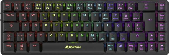 Produktbild Sharkoon PureWriter W65 Black Kailh Red DE (DE, Kabellos, Kabelgebunden)