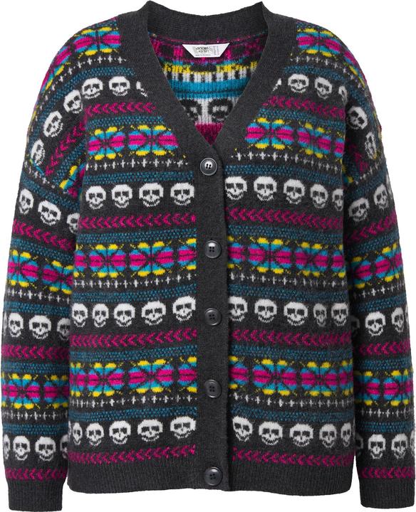 Produktbild Angel of Style Strickjacke, oversized, Totenköpfe, Ballon-Langarm (50, 52)