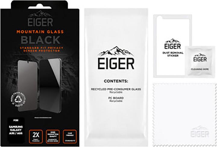Produktbild Eiger Mountain Glass Black (1 Stk., HTC A55, Samsung Galaxy A35)