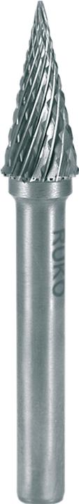 Actual product image Ruko HM burr shape G pointed arc