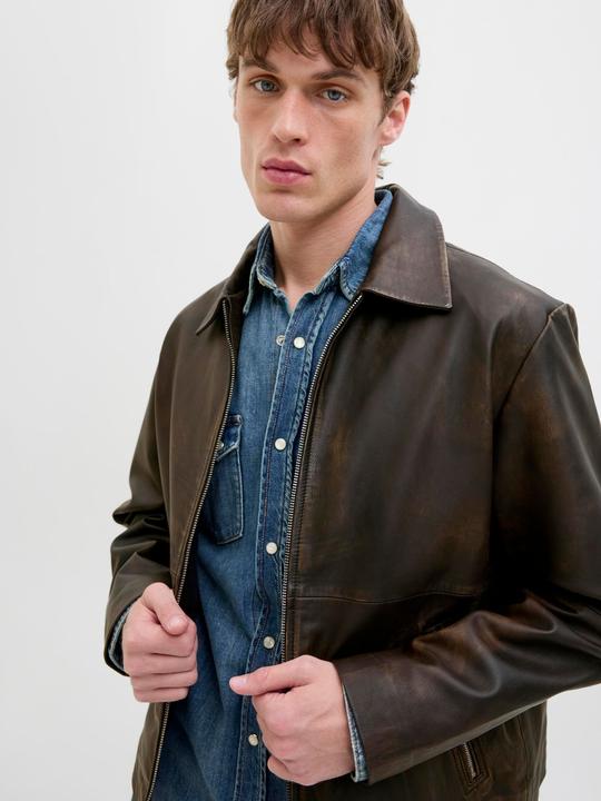 Actual product image Jack & Jones Lederjacke Lederjacke (M)