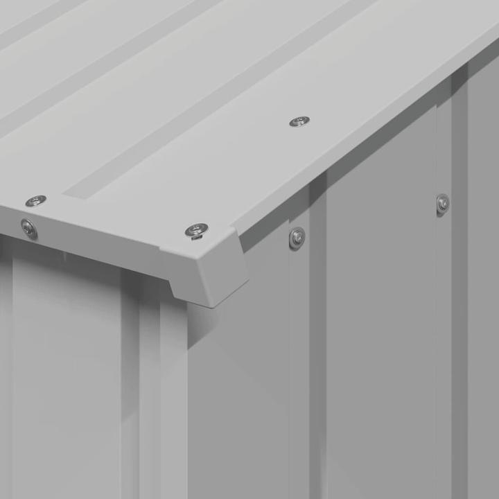 Actual product image vidaXL Dog kennel with roof 113x153x101 cm Galvanised steel (Dog house)