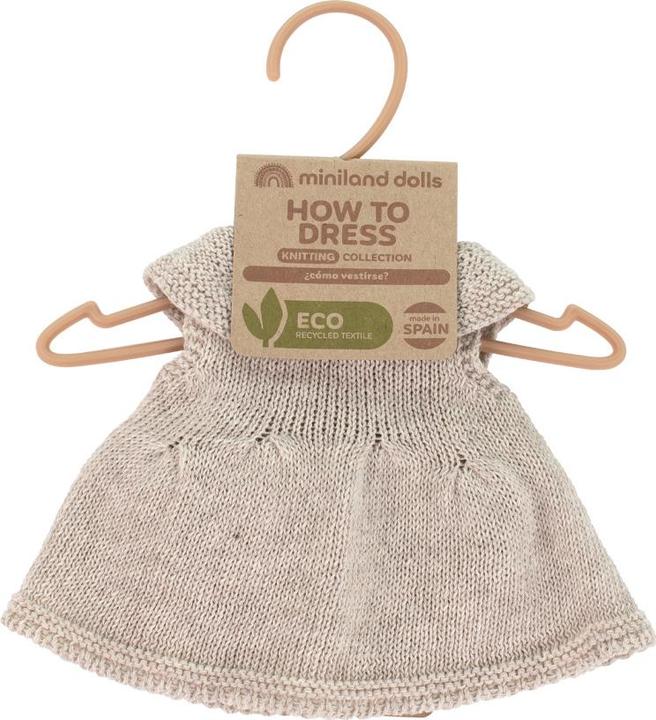 Produktbild Miniland Strickset 32cm Kleid&Haarband