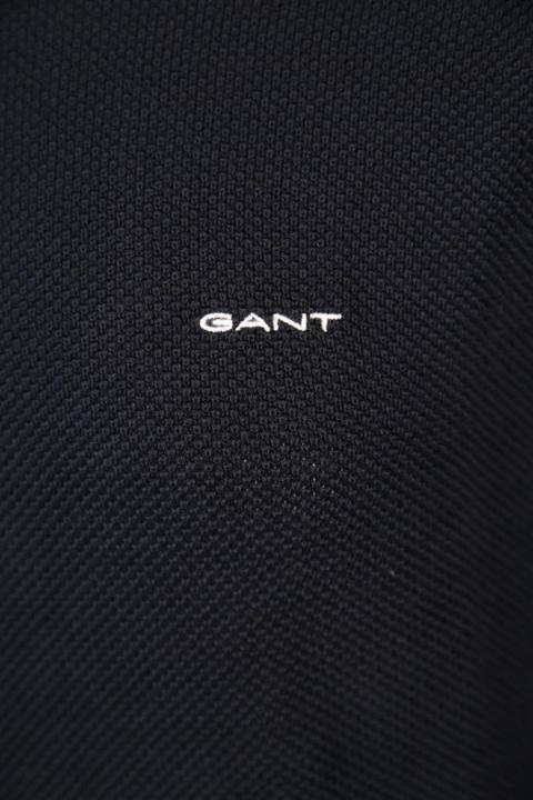 Produktbild GANT Heren Cotton Pique C-Neck Pullover, Avondblauw, XS (XS)