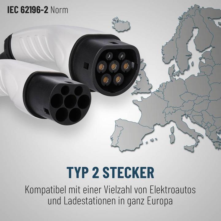 Actual product image Absina 52-231-1001 eMobility charging cable (Type 2, 11 kW, 16 A, 5 m)