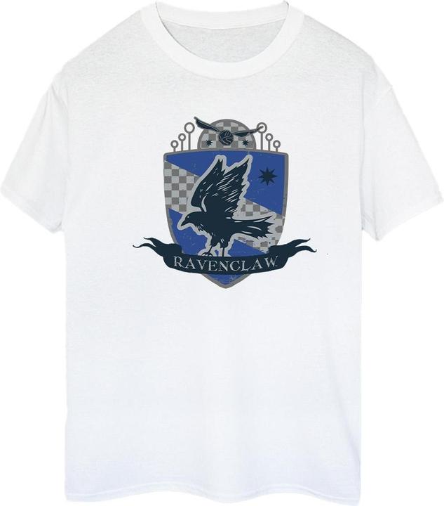 Actual product image Womens/Ladies Ravenclaw Chest Badge Cotton Boyfriend T-Shirt (M)
