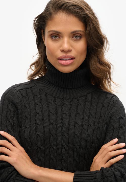 Produktbild Superdry Lässiger Rollkragenpullover mit Zopfmuster (12XL)
