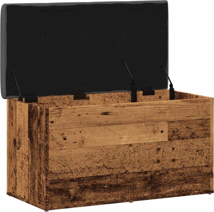 Immagine prodotto VidaXL Panca con portaoggetti in legno recuperato 82x42x45 cm Panca per scarpe in legno (42 cm)