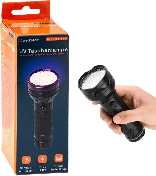 Immagine prodotto Werkstein Schwarzlicht-Taschenlampe (14.50 cm)