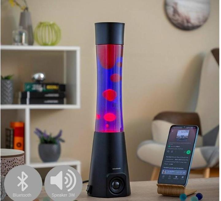Produktbild InnovaGoods Lavalampe mit Lautsprecher Maglamp (E14)