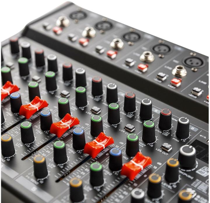 Immagine prodotto Vonyx VM-KG10 - Interfaccia audio da 10 canali con Bluetooth, DSP, lettore mp3 e USB (Mixer da studio e live)