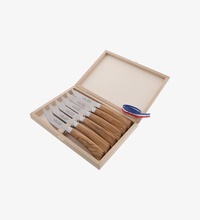 Produktbild Laguiole Jean Dubost Steakmesser Set 6-tlg. BISTRONOMY braun (6 Stück, Messer)