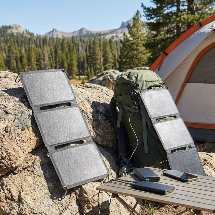 Produktbild Denver 2er-Set Mobiles, faltbares Solarpanel, 20W, USB-C (20 W)