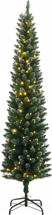Produktbild vidaXL Künstlicher Weihnachtsbaum Schlank 150 LEDs 150 cm (150 cm)