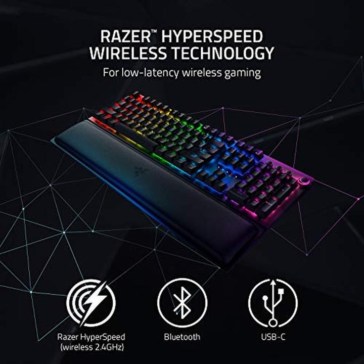 Actual product image Razer BlackWidow V3 Pro (US, Cable, Wireless)
