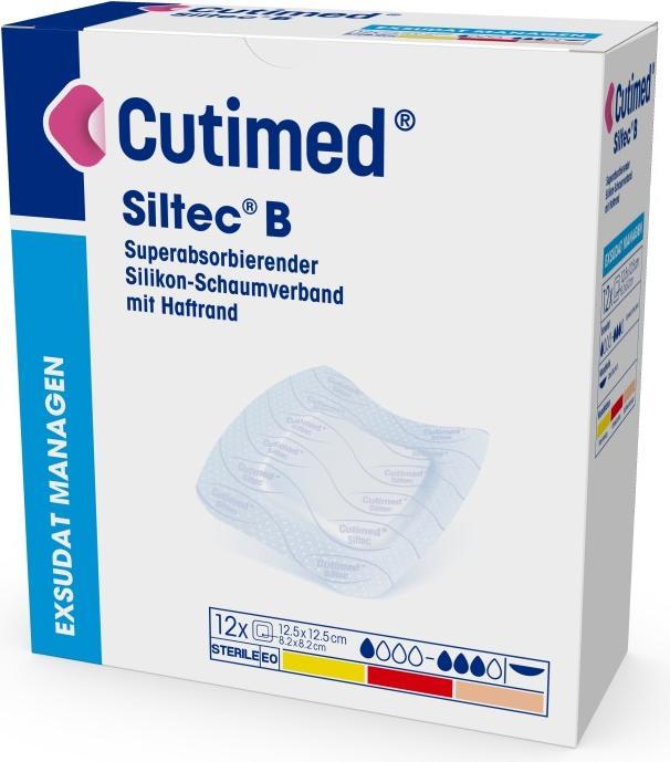 Actual product image BSN Siltec B Silikon-Schaumverband 10x10cm superabsorbierend (10 x)