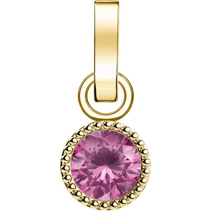 Rosefield, Kettenanhänger, Birthstone Pendants Anhänger, (14K Goldplatertes Edelstahl 316L)